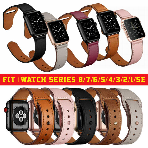 Apple iwatch replacement leather bands