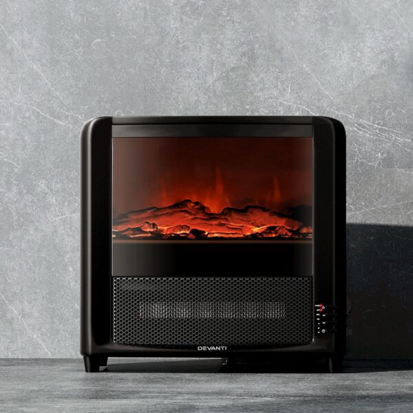 Devanti Electric Fireplace Fire Heaters 2000W - Image 7